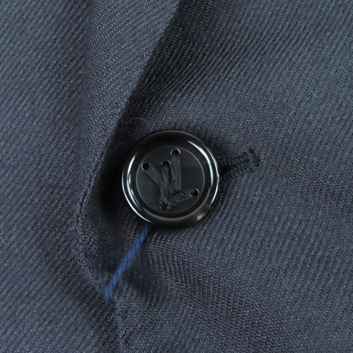 Louis Vuitton Double Breasted Cashmere and Wool Blend Pont Neuf Jacket Dark — view 5