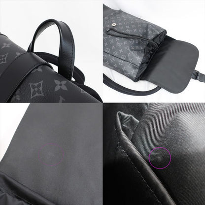 Louis Vuitton Saumur Backpack Rucksack M45913 Black Monogram Eclipse