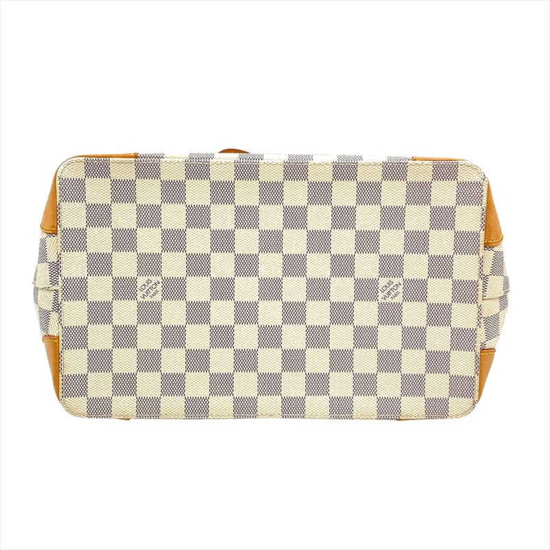 Louis Vuitton Hampstead PM Handbag Damier Azure N51207 White Gold Hardware