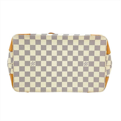 Louis Vuitton Hampstead PM Handbag Damier Azure N51207 White Gold Hardware