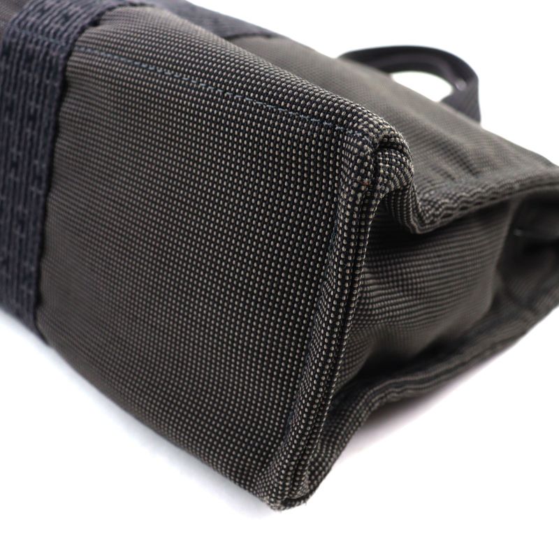 Hermes Yale Line MM Silver Hardware Canvas Tote Bag With H Logo Serie Button