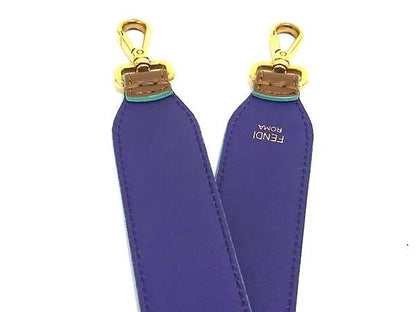 Fendi Strap You Leather Shoulder Strap For Bag Shoulder Strap Brown And