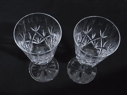 Tiffany & Co Tiffany & Co Faceted Pair Of Glasses Wine Glasses Tableware