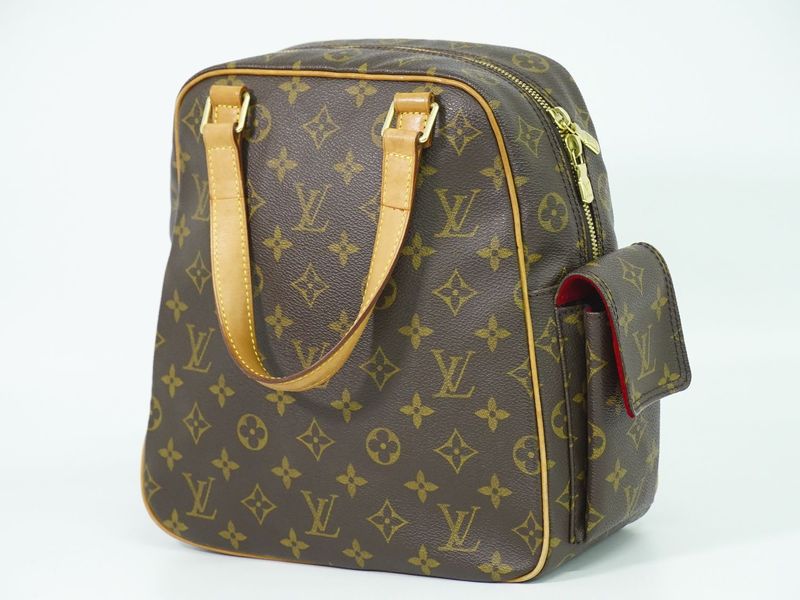 Authentic Louis Vuitton LV Exantricite Monogram Handbag Tote Bag Brown M51161