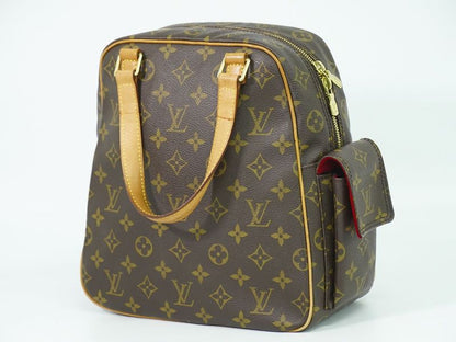 Authentic Louis Vuitton LV Exantricite Monogram Handbag Tote Bag Brown M51161