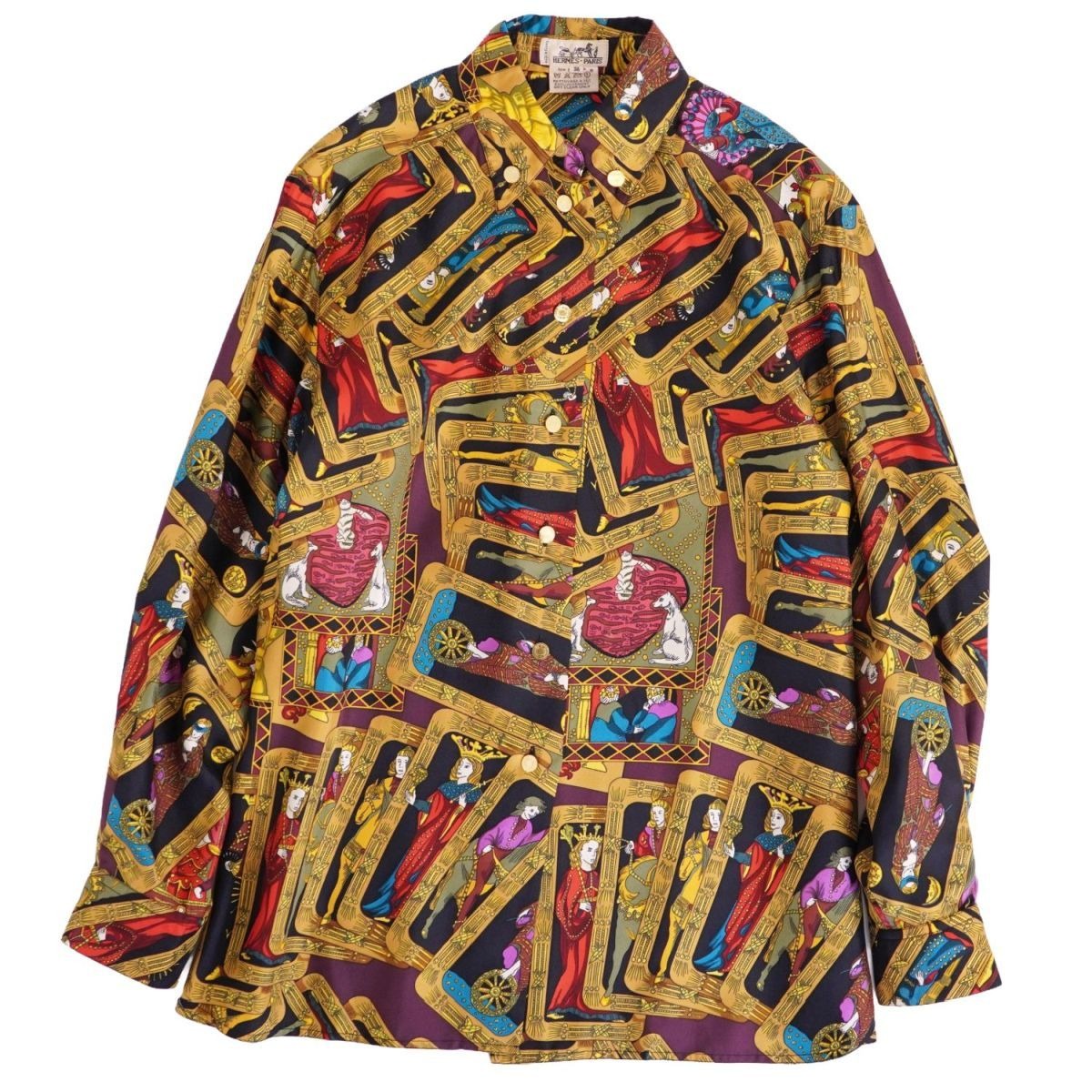 Hermes Vintage Shirt Blouse Button Down