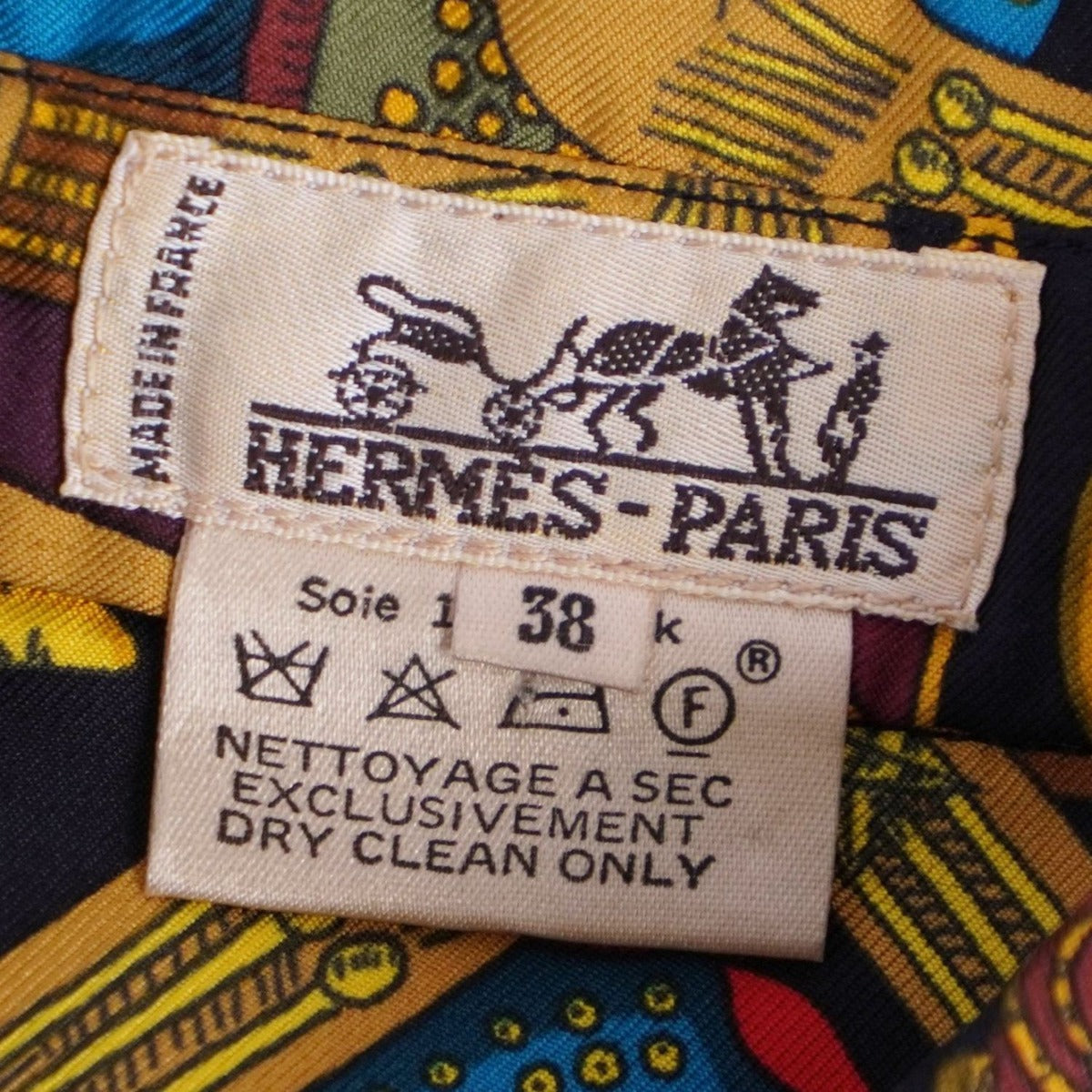 Hermes Vintage Shirt Blouse Button Down — view 8