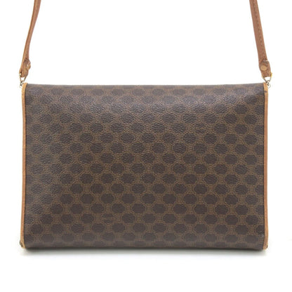Celine Macadam Pattern Shoulder Bag M08 Brown