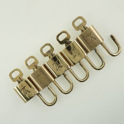Louis Vuitton Padlock And Keys Set Of 10 Brass Gold Unisex Cadenas