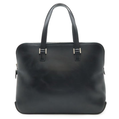Hermes Escapada Tote Box Calf Leather Black Silver