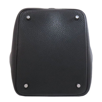 Hermes Picotin Lock MM Silver Hardware Handbag Togo Women