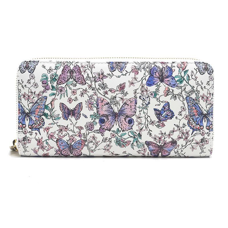 Dior Voyageur Zip Around Wallet Butterfly Papillon Handbag