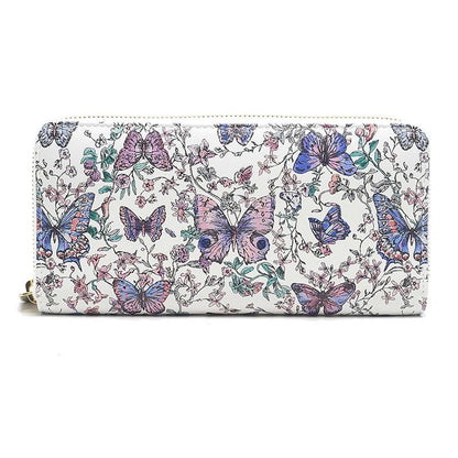 Dior Voyageur Zip Around Wallet Butterfly Papillon Handbag
