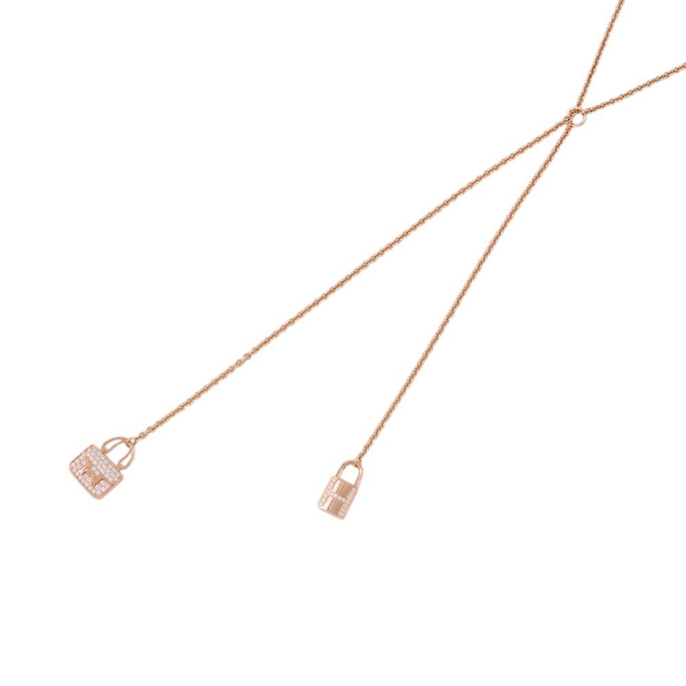 Hermes Necklace Amulet Constance Long Diamond Total 18K