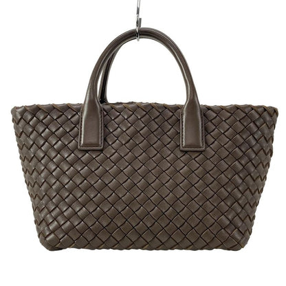 Bottega Veneta Tote Bag Mini Cabas Dark Brown Leather