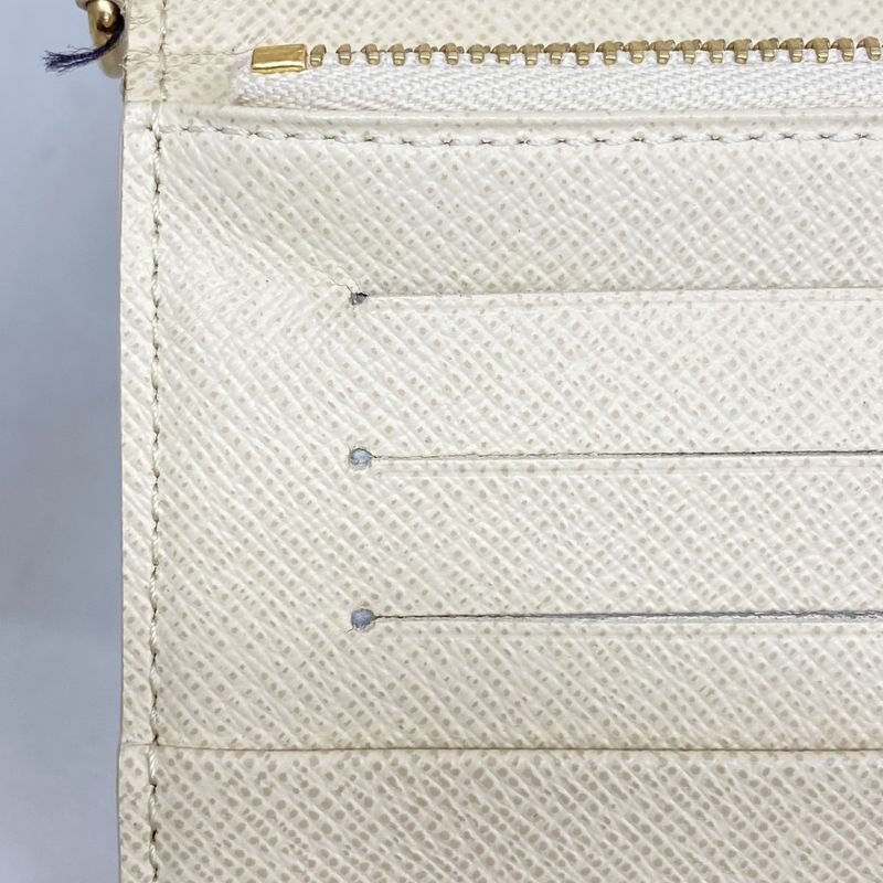 Louis Vuitton Damier Azure Portefeuille Antholite Long Wallet N63072 White