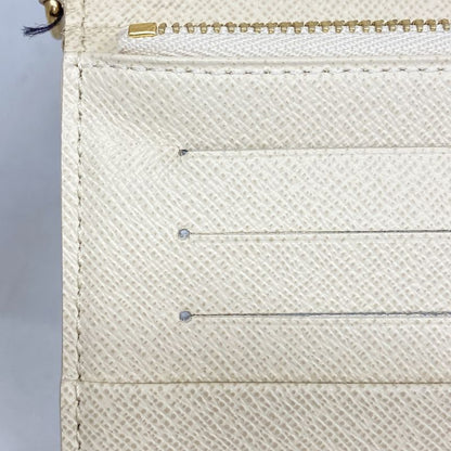 Louis Vuitton Damier Azure Portefeuille Antholite Long Wallet N63072 White