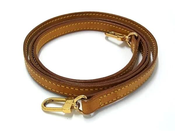 Louis Vuitton Leather Bag Shoulder Strap Crossbody Shoulder Women Men's Brown