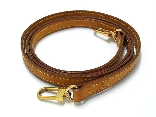 Louis Vuitton Leather Bag Shoulder Strap Crossbody Shoulder Women Men's Brown