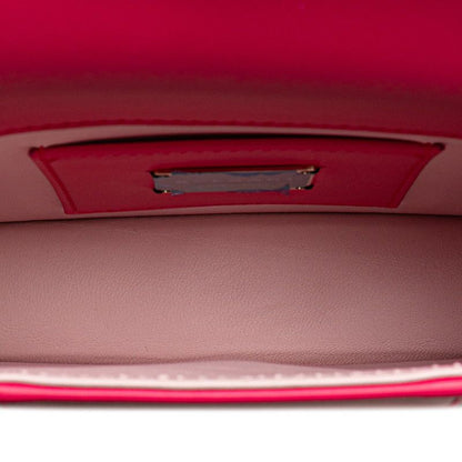 Bulgari Serpenti Forever Chain Shoulder Bag Pink Leather Women Bvlgari