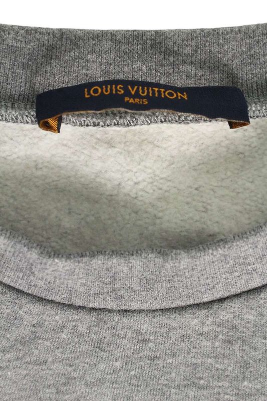 Louis Vuitton 20AW Rm202m UYR Hjy13w Squared LV Crewneck Sweatshirt Men's XL