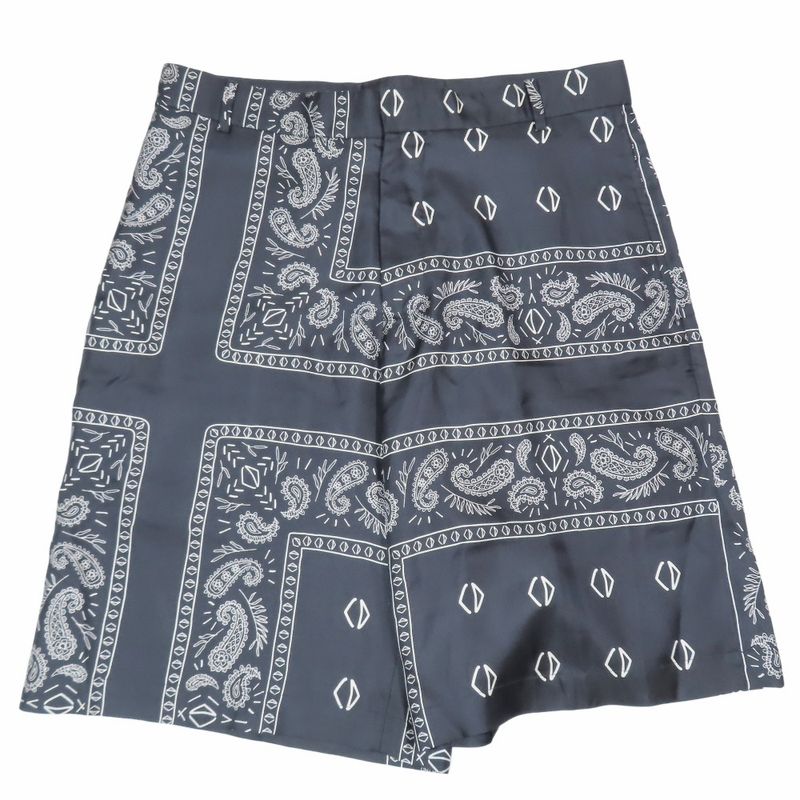 Unused 20ss DIOR Silk Paisley Pattern Shorts CD Diamond Logo Total Shorts 48