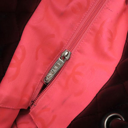 Chanel Tote Bag Cambon Line Medium Leather Enamel Black Silver Hardware Black