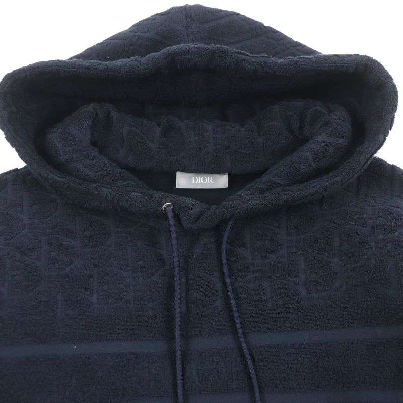  DIOR Homme 013j605c0607 100% Cotton Oblique Pile Fabric Lined Pullover Hoodie
