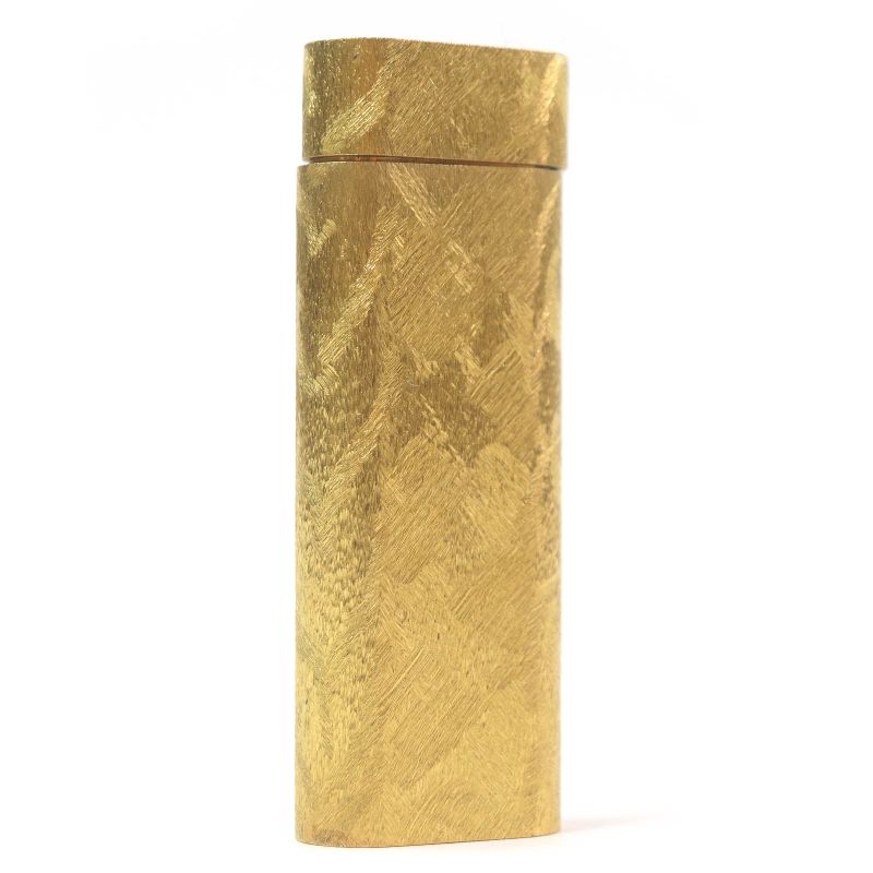 Cartier Cross Cut All Over Pattern Oval Shape Roller Type Smoking