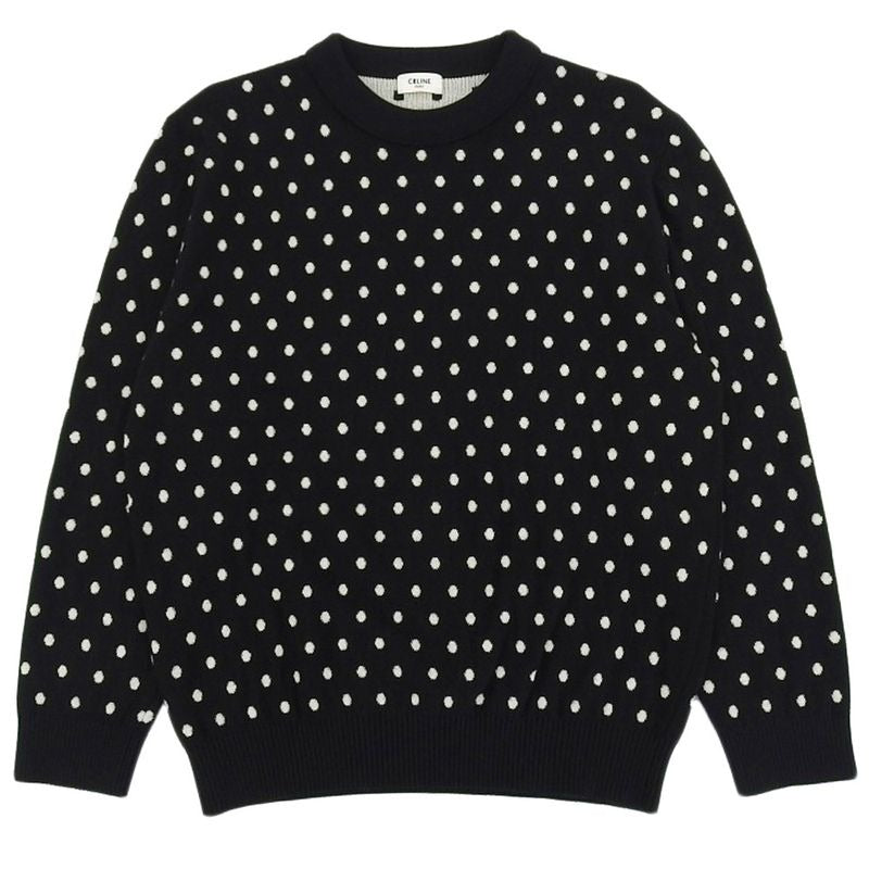 Celine By Edith Liman 19 AW 2019 Item Dotted Crewneck Knit 100% Wool