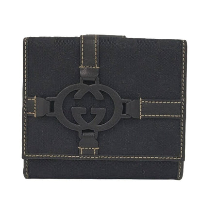 Gucci Hook Wallet GG Canvas Black
