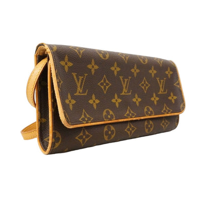 Louis Vuitton Shoulder Bag Monogram Pochette Twin GM Brown — view 2