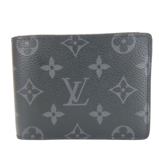Louis Vuitton Billfold Portefeuille Monogram Eclipse Black Small Fold