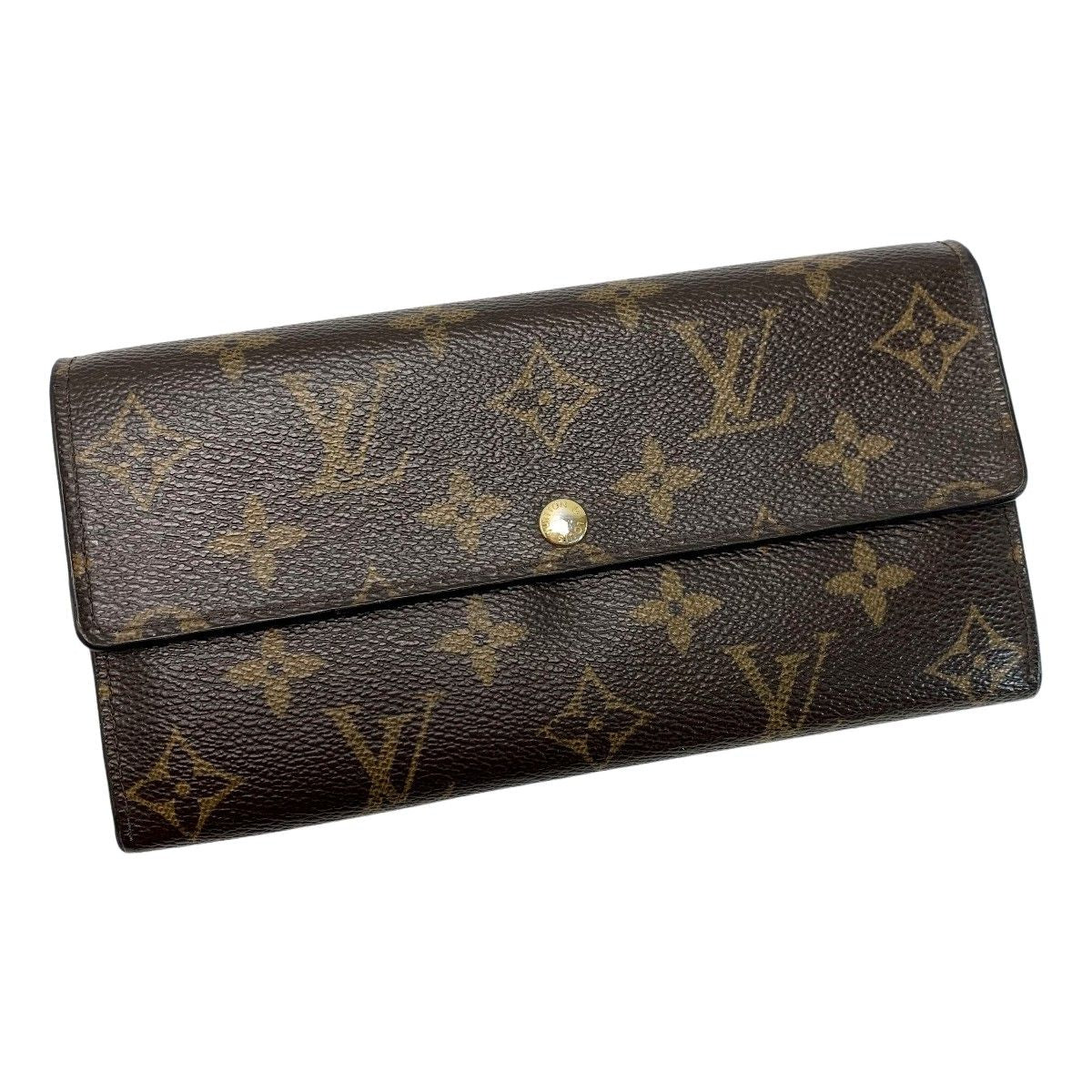 Louis Vuitton Monogram Portefeuille Sarah M61734 Bifold Wallet Leather