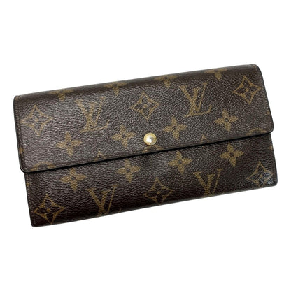 Louis Vuitton Monogram Portefeuille Sarah M61734 Bifold Wallet Leather