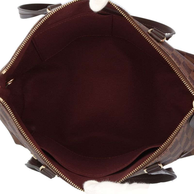 Louis Vuitton Jena PM Damier Tote Bag Damier Canvas N41012 Brown Women Louis