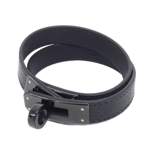 Hermes Kelly Double Tour Sole Black Bracelet