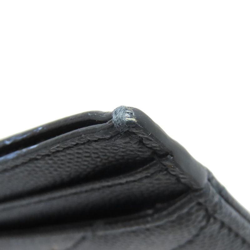 Saint Laurent V-stitch Logo Card Case Calf Women