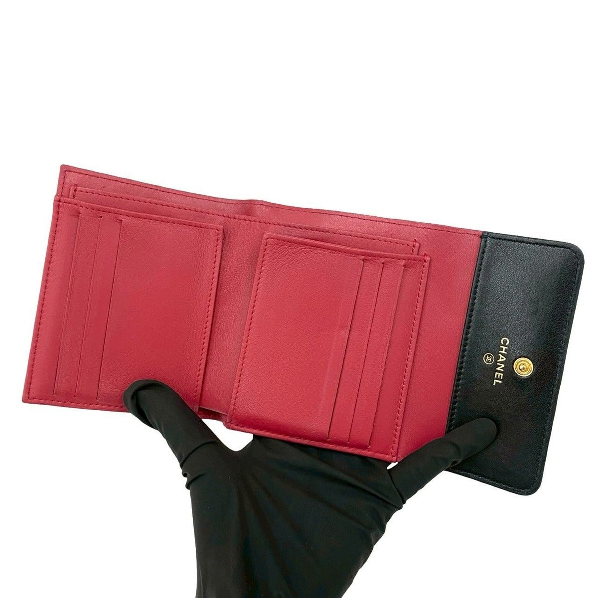 Chanel CC Logo Lambskin Leather — view 7