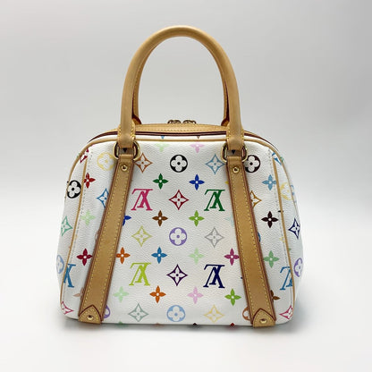 Louis Vuitton Priscilla Monogram M40096 Multicolor White Handbag with Bag