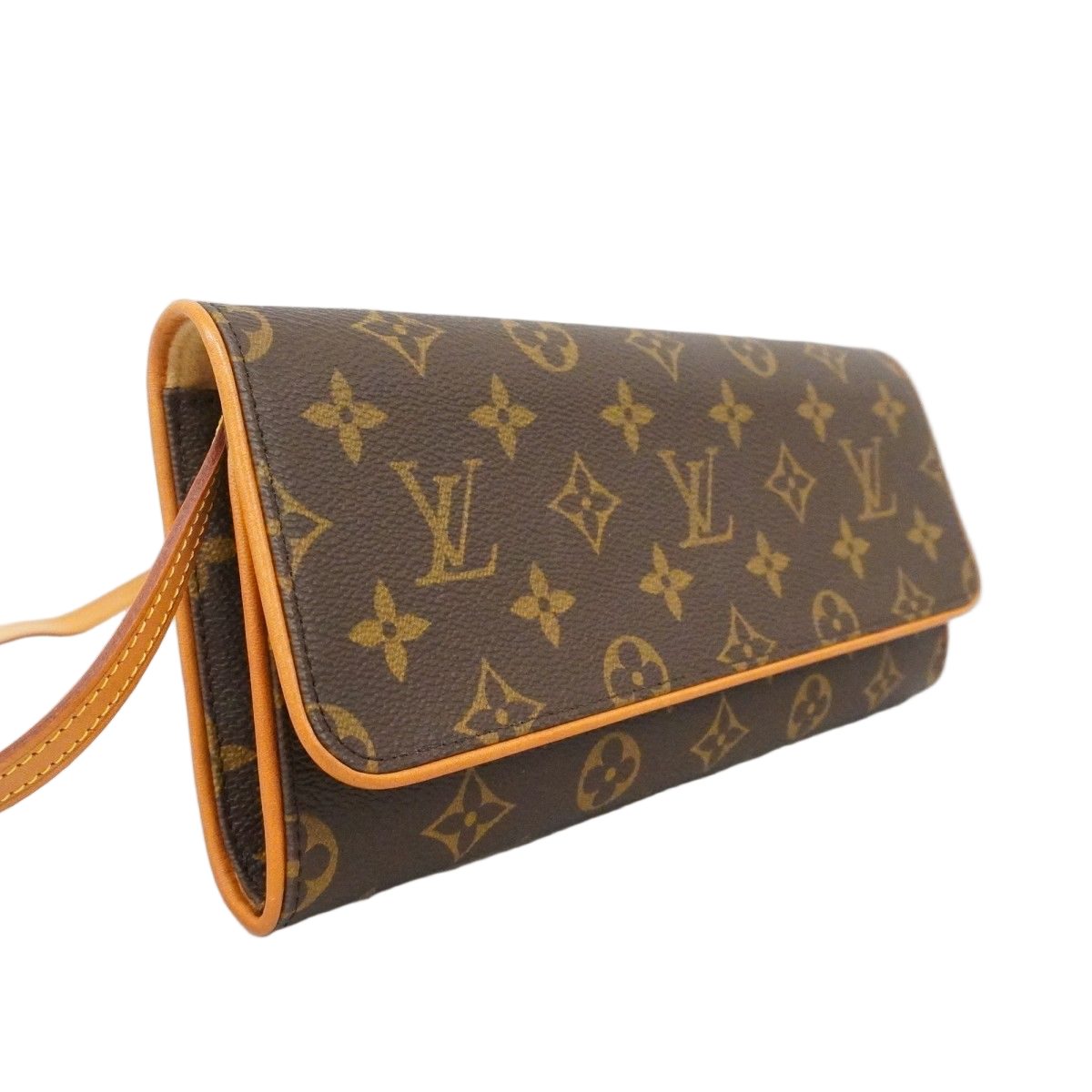 Louis Vuitton Shoulder Bag Monogram Pochette Twin GM Brown — view 2