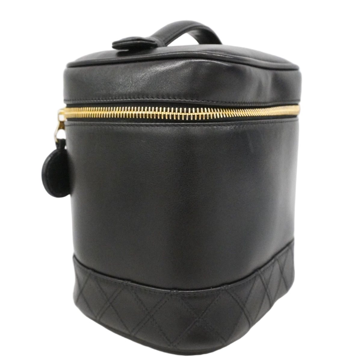 Chanel Vanity Bag Bicolor Lambskin Black Gold — view 2