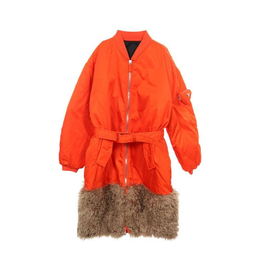 Prada Re-nylon MA-1 Sg0094 Nylon Long Coat