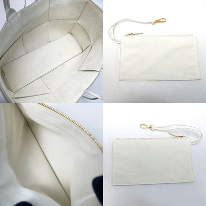 Bottega Veneta Medium Arco Tote Vcp11 9009 White Tote Bag