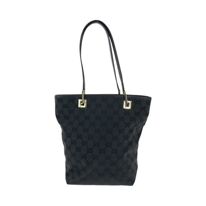 Gucci Black Gold Hardware GG Canvas 002 1099 Tote Bag