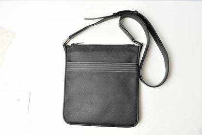 Loewe Men's Shoulder Bag Messenger Bag Loewe Men's Coated Canvas Anagram Black