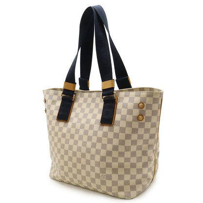 Louis Vuitton Damier Azure Platins Soleil Cabas PM Tote Bag Shoulder Bag Semi