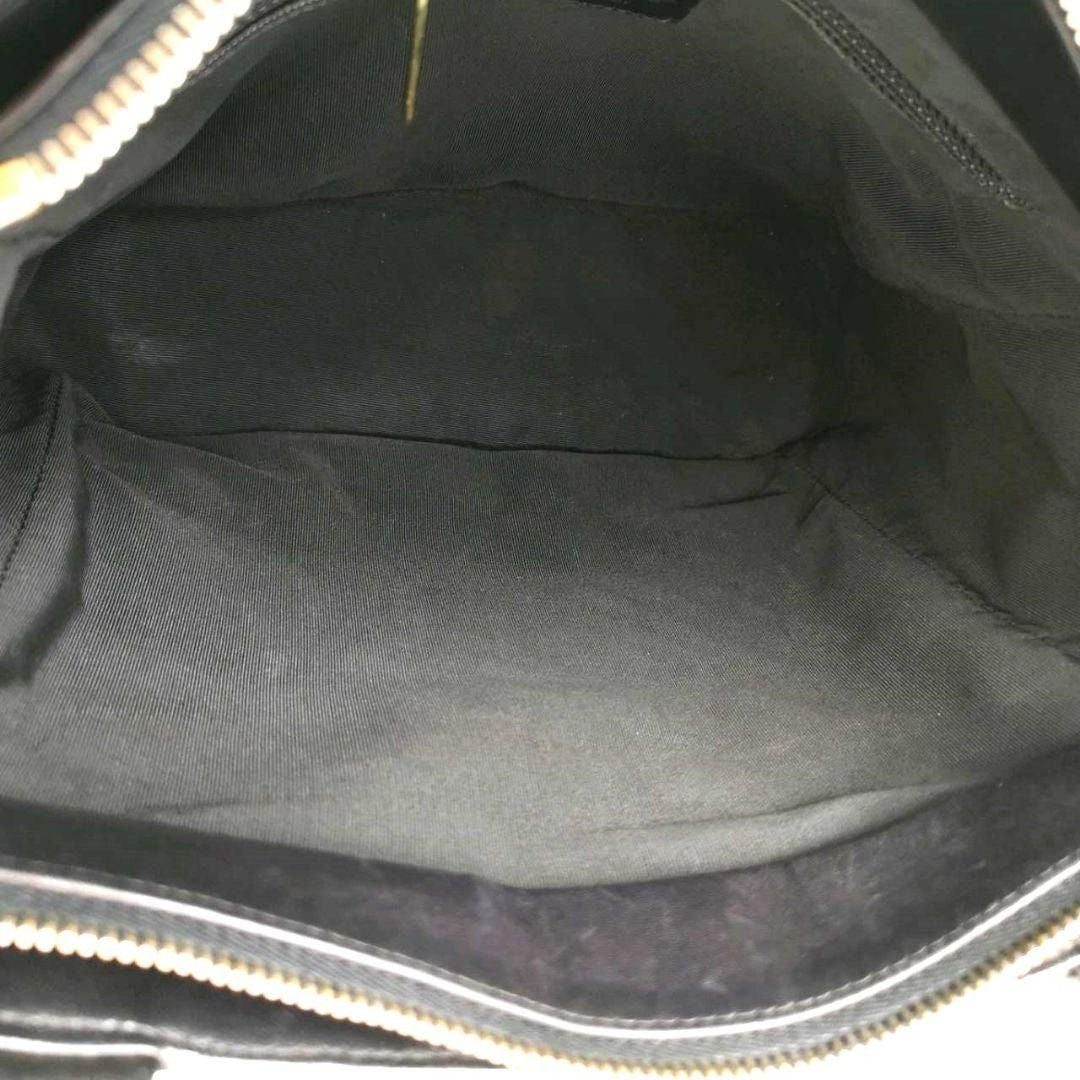 CHANEL Vintage Lambskin Quilted Chocolate Bar Tote Black Purse