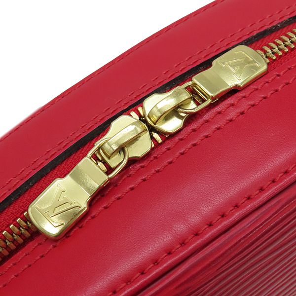 Louis Vuitton Shoulder Bag Voltaire Epi Leather Castilian Red Gold Hardware Red