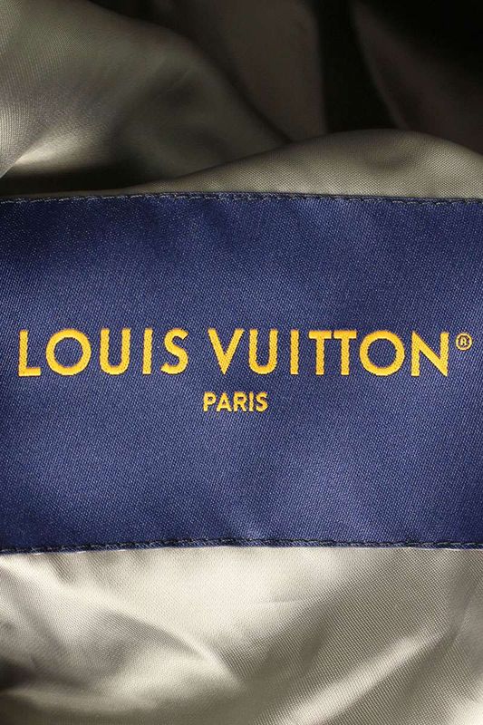 Louis Vuitton 23AW Rm232 AQH Hpk65e Monogram Patchwork Hooded Coat Men 48